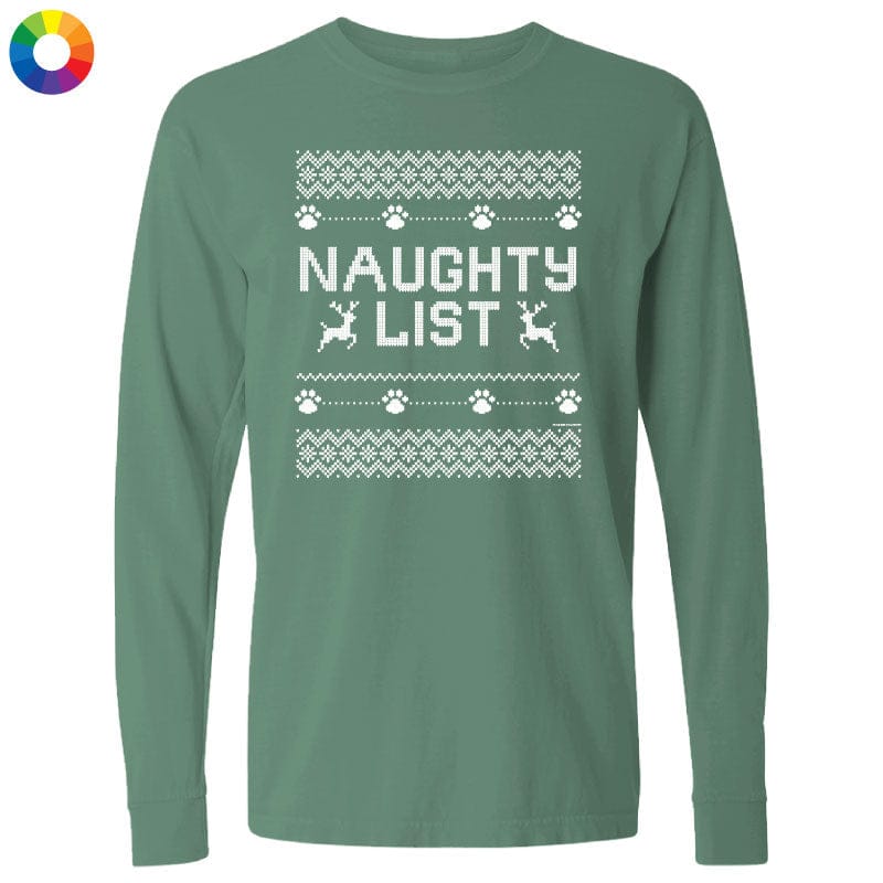 Naughty List Ugly Sweater - Long-Sleeve T-Shirt Classic