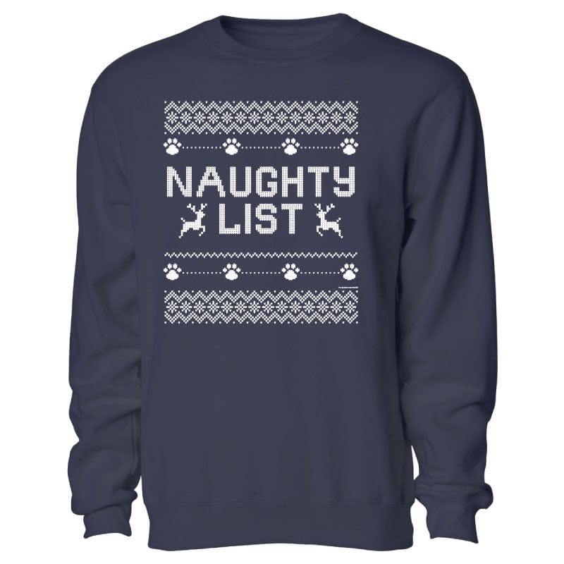Naughty List Ugly Sweater - Crewneck Sweatshirt