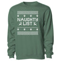 Naughty List Ugly Sweater - Crewneck Sweatshirt