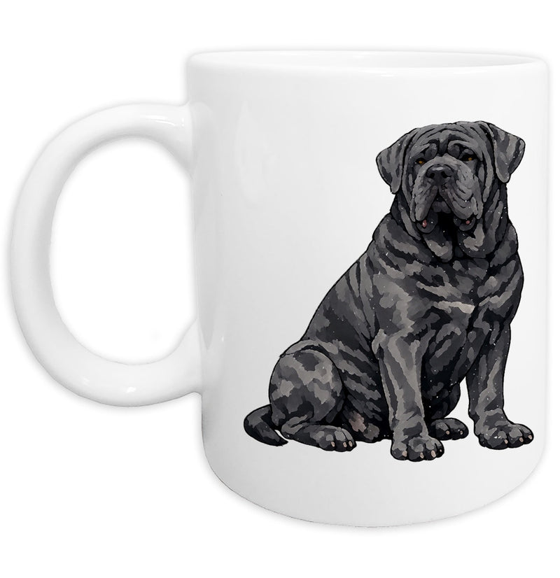 Neapolitan Mastiff Watercolor - Ceramic Mug
