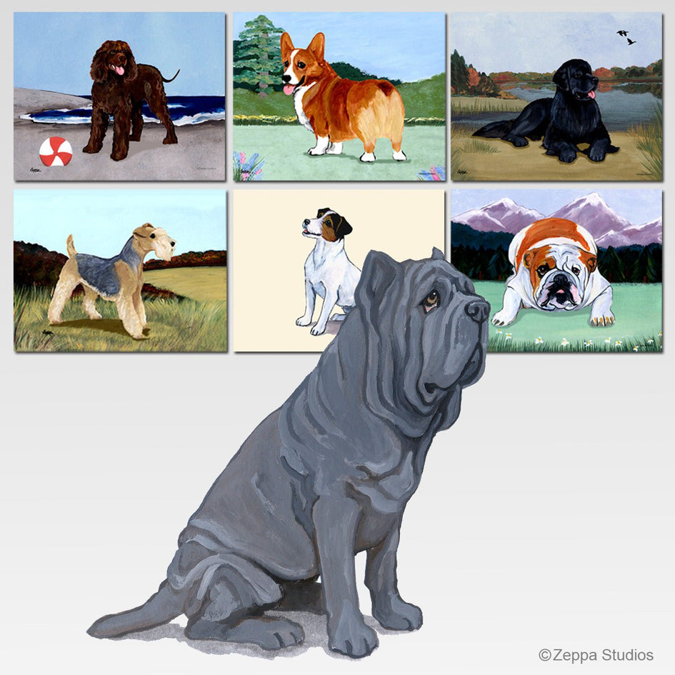 Neapolitan Mastiff Scenic Cutting Board