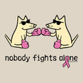 Nobody Fights Alone - Ladies Curvy V-Neck Tee