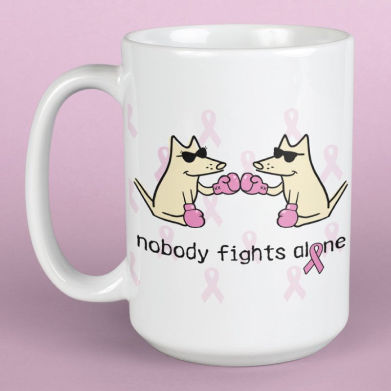 Nobody Fights Alone - Large Coffee Mug