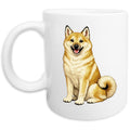 Norwegian Buhund Watercolor - Ceramic Mug