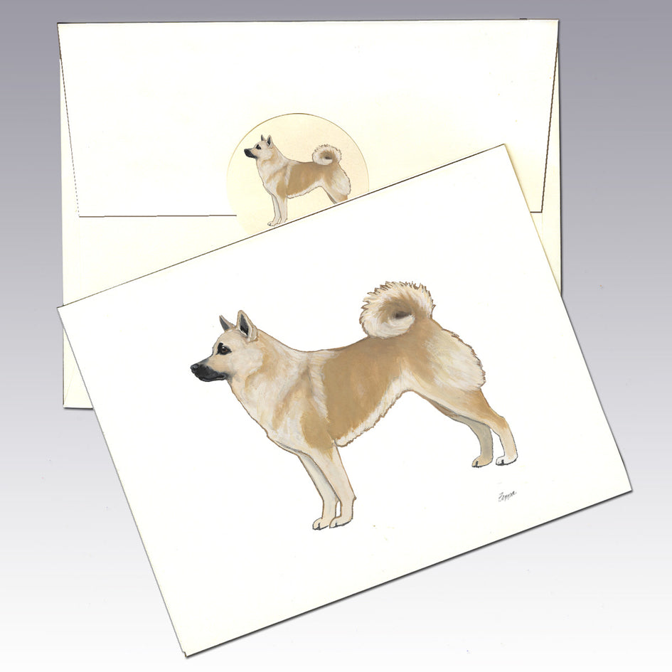 Norwegian Buhund Note Cards