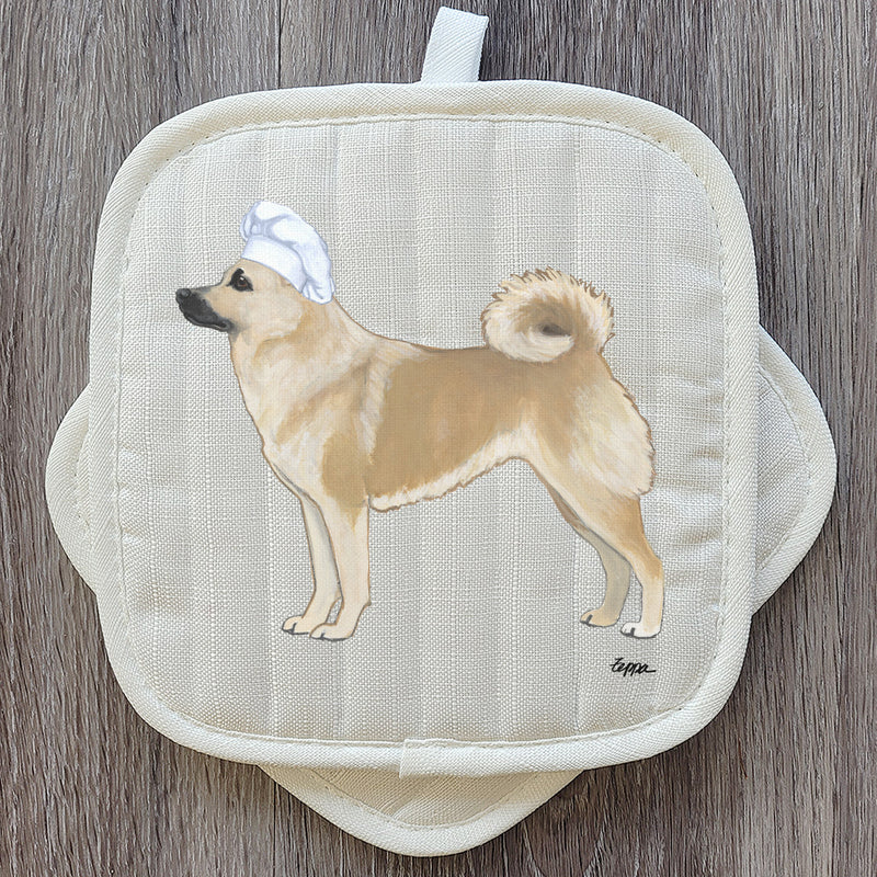 Norwegian Buhund Pot Holder Set
