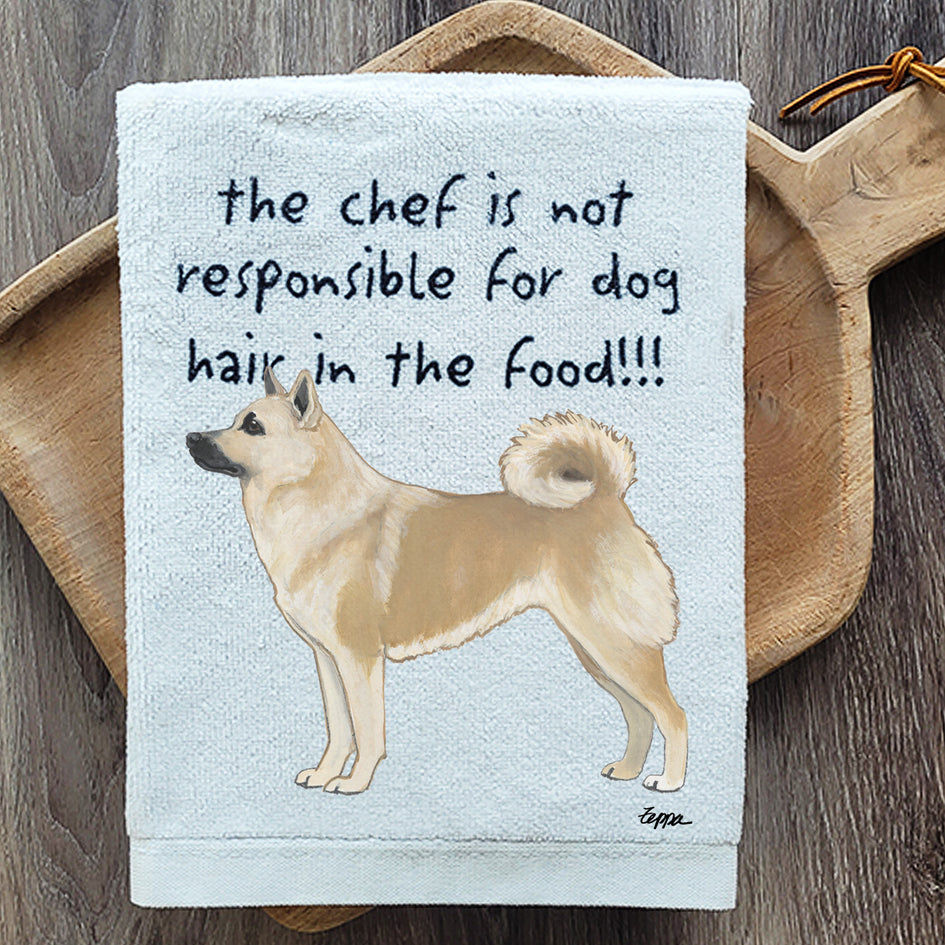 Norwegian Buhund Dish Towel