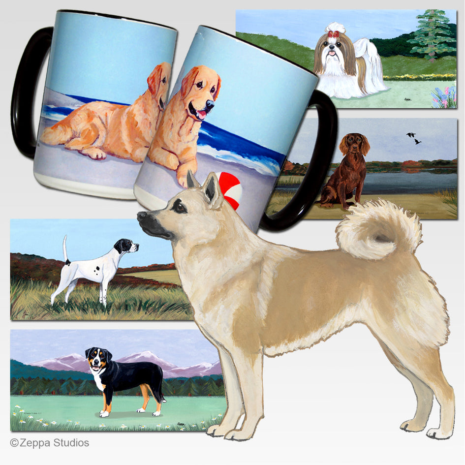 Norwegian Buhund Scenic Mug