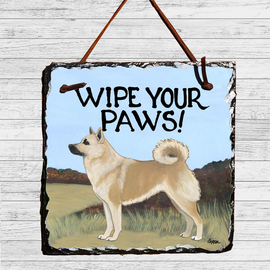 Norwegian Buhund Slate Sign