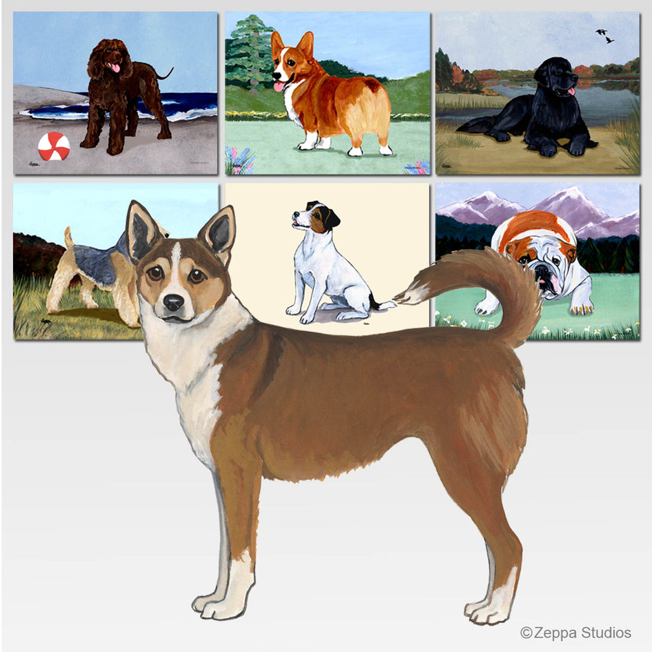 Norwegian Lundehund Scenic Cutting Board