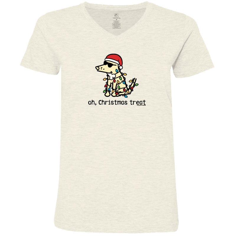Oh Christmas Treat - Ladies T-Shirt V-Neck