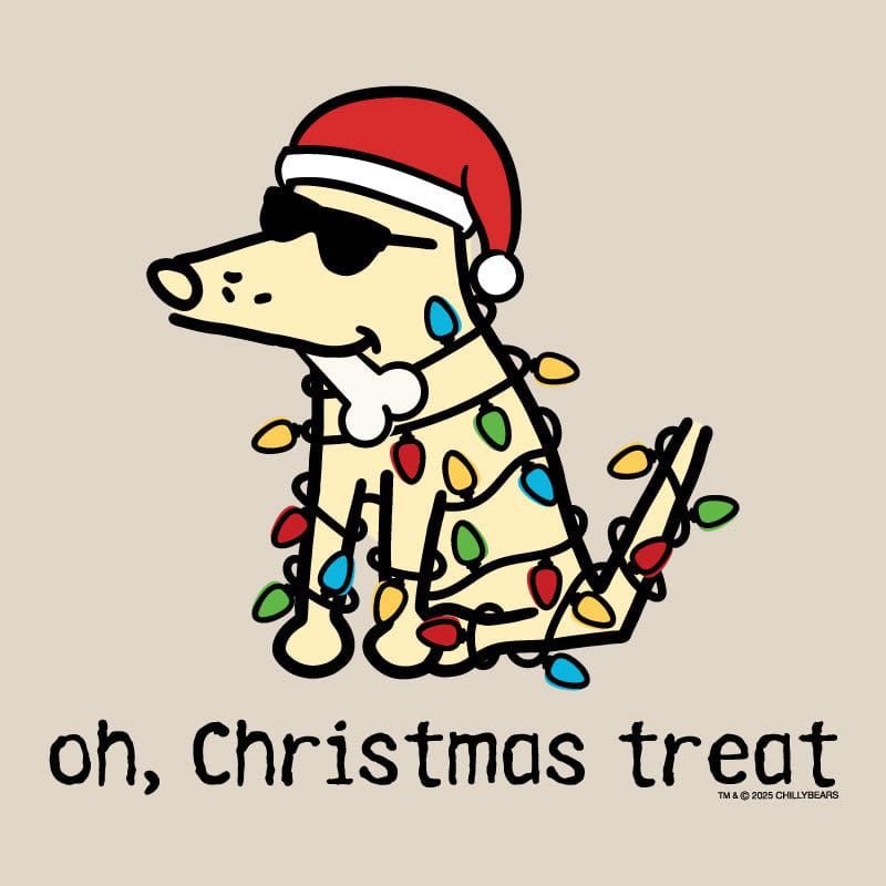 Oh Christmas Treat - Ladies Curvy V-Neck Tee