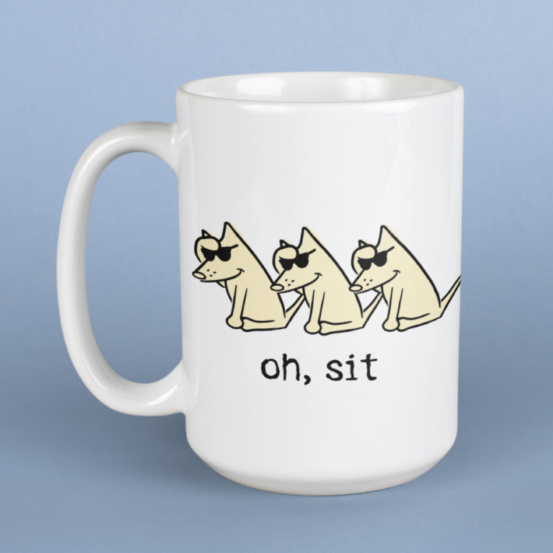 Oh Sit - Large Coffee Mug