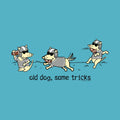 Old Dog Same Tricks - Ladies T-Shirt V-Neck