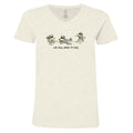Old Dog Same Tricks - Ladies T-Shirt V-Neck