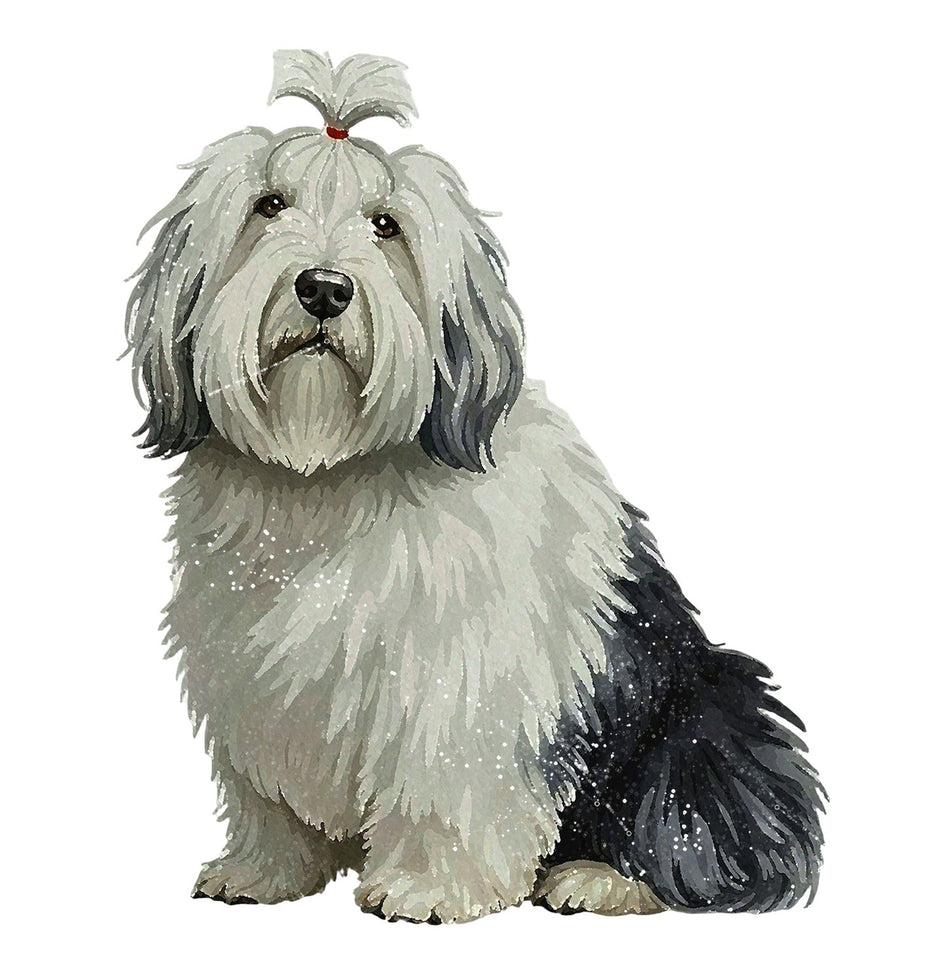 Old English Sheepdog Watercolor - Ceramic Mug