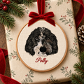 The Custom Embroidered Pet Ornament