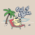 Out of Office - Ladies Curvy V-Neck Tee