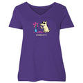 Pawpourri - Ladies Curvy V-Neck Tee