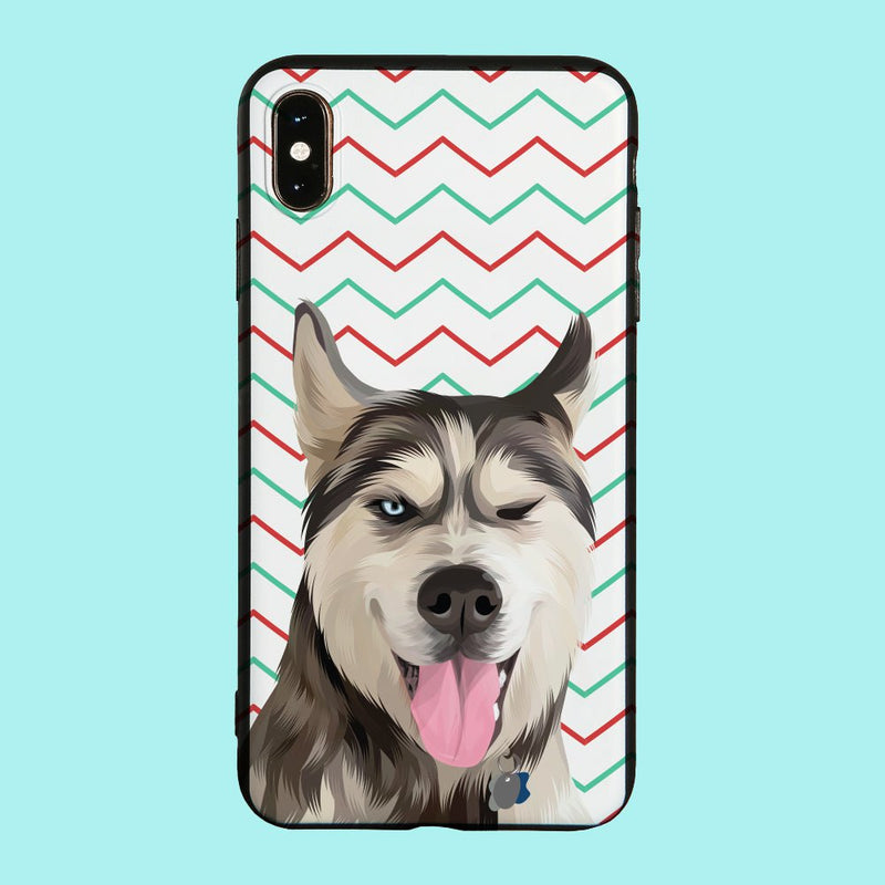 Holiday Custom Dog iPhone Phone Case Glass Finish - Classic Design