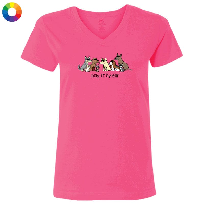 Play it by Ear - Ladies T-Shirt V-Neck