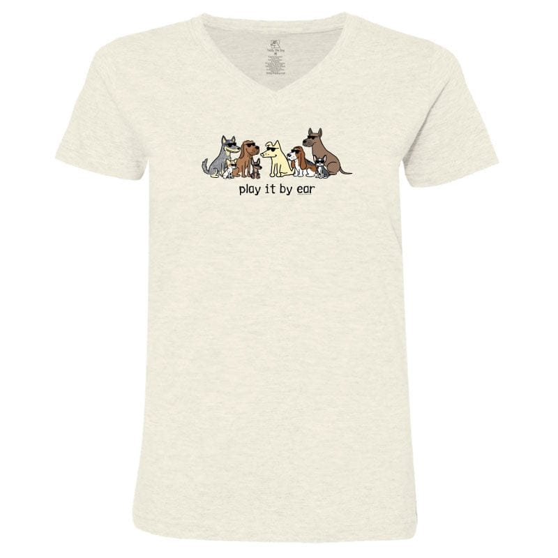 Play it by Ear - Ladies T-Shirt V-Neck