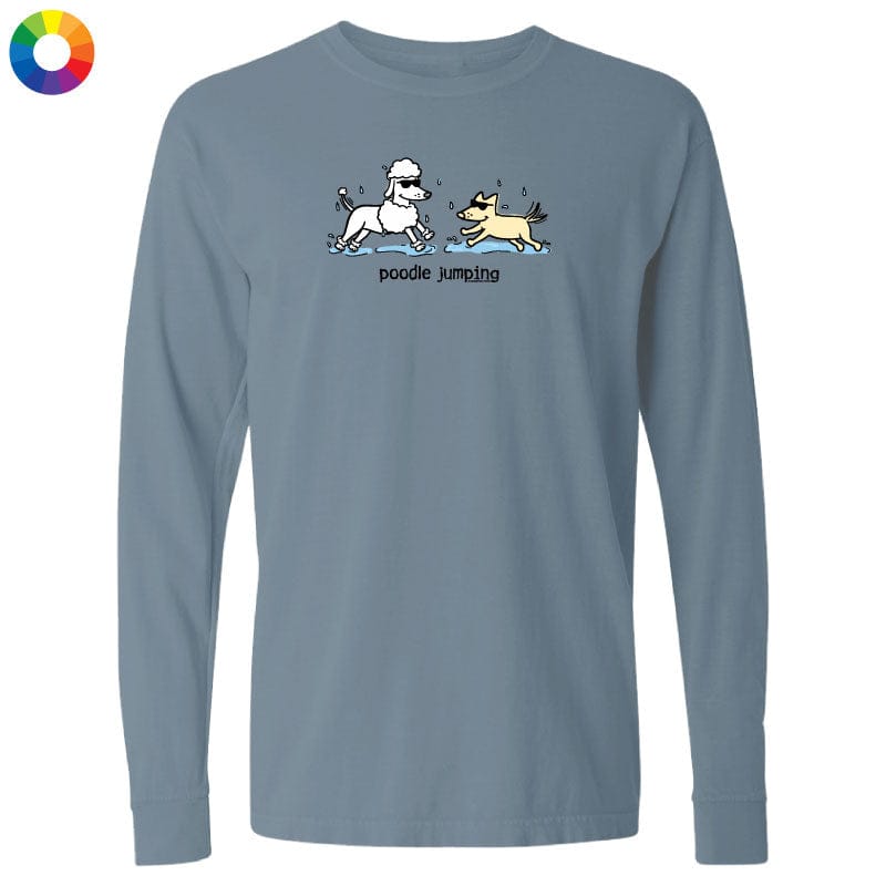 Poodle Jumping - Classic Long-Sleeve T-Shirt