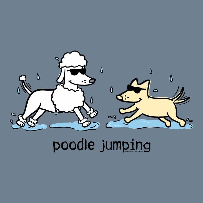 Poodle Jumping - Crewneck Sweatshirt