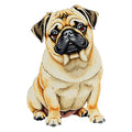 Pug Watercolor - Ceramic Mug