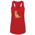Red White and Golden - Ladies Racerback Tank Top