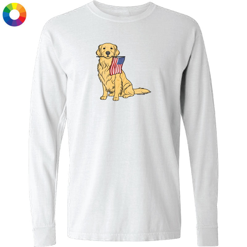 Red White and Golden - Long-Sleeve T-Shirt Classic