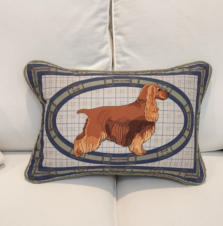 Red English Cocker Spaniel Pillow Cover