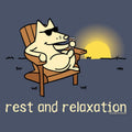 Rest and Relaxation - Ladies Curvy V-Neck Tee