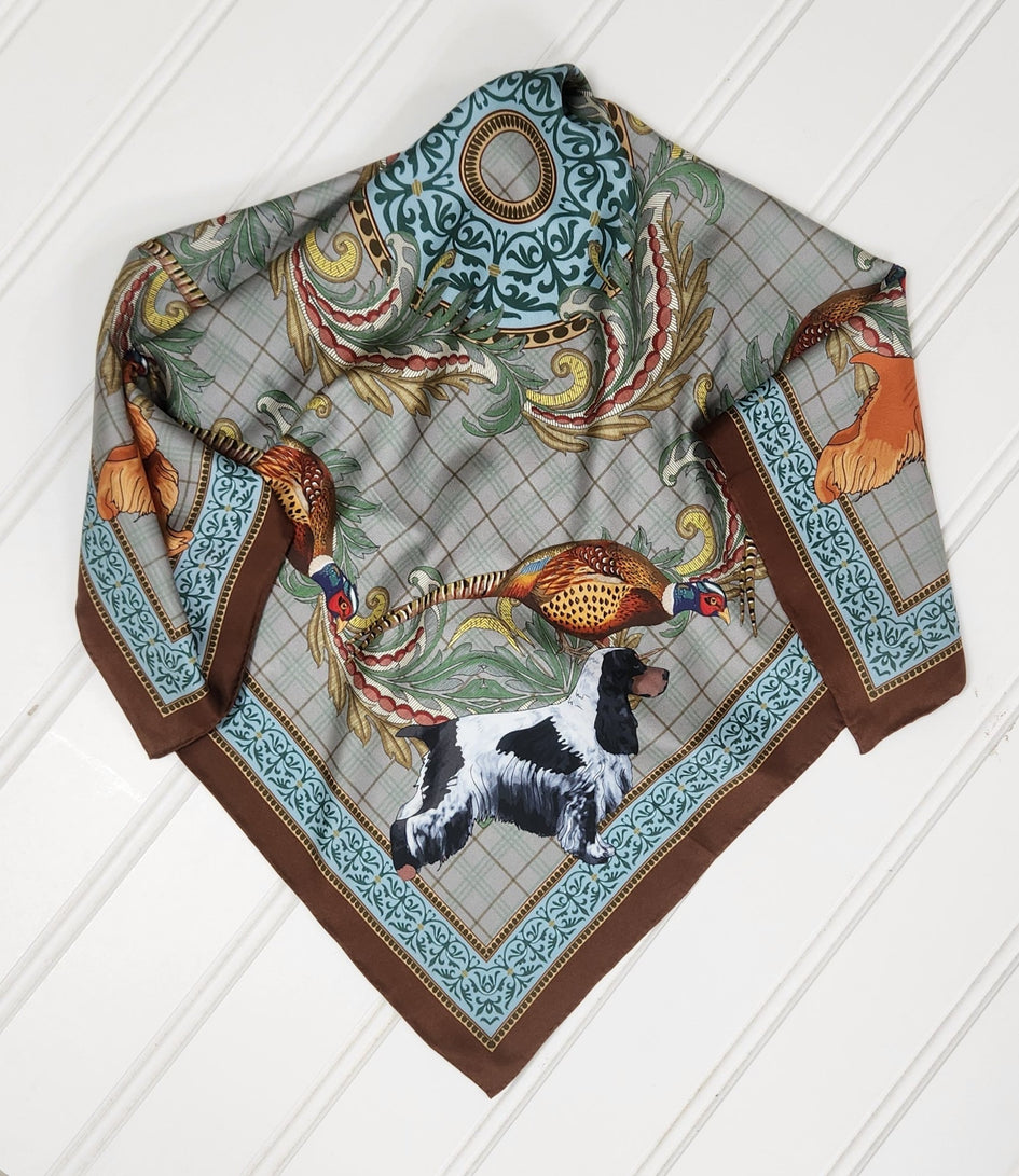 English Cocker Spaniel Silk Scarf