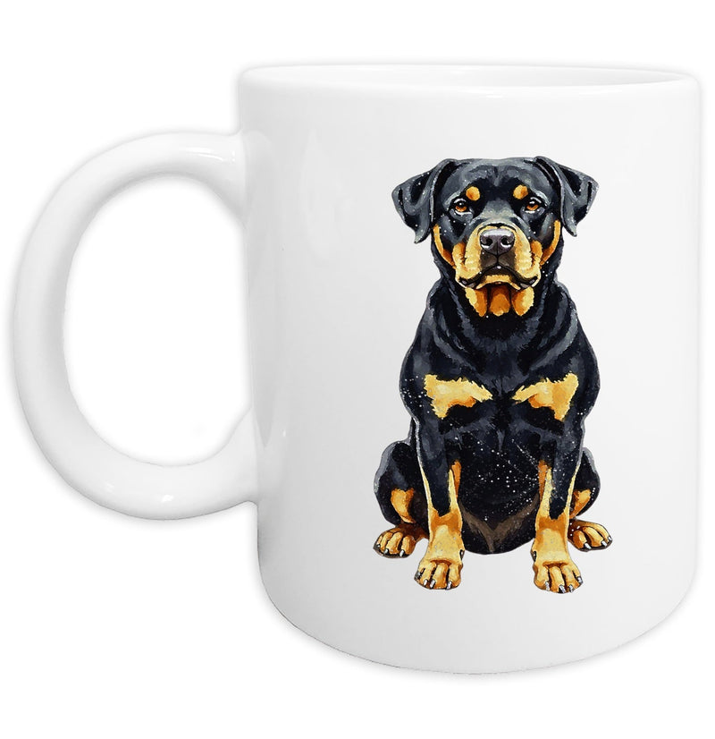 Rottweiler Watercolor - Ceramic Mug