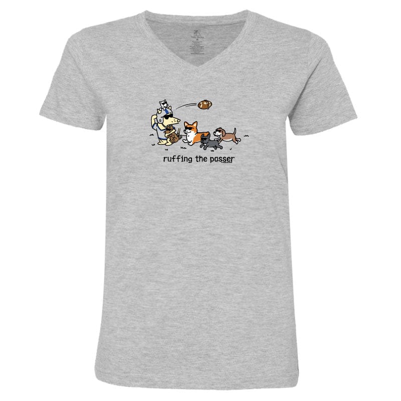 Ruffing the Passer - Ladies T-Shirt V-Neck