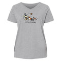 Ruffing the Passer - Ladies Curvy V-Neck Tee