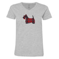 Scottish Tartan - Ladies T-Shirt V-Neck