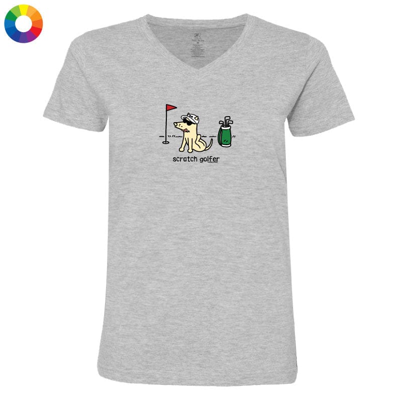 Scratch Golfer - Ladies T-Shirt V-Neck