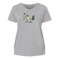 Scratch Golfer - Ladies Curvy V-Neck Tee