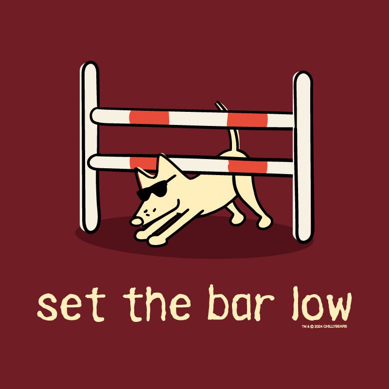 Set The Bar Low - Ladies Curvy V-Neck Tee