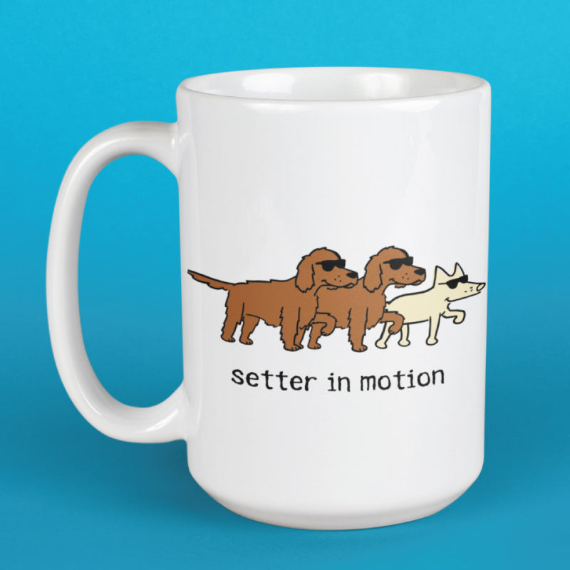 Setter in Motion - Large Coffee Mug