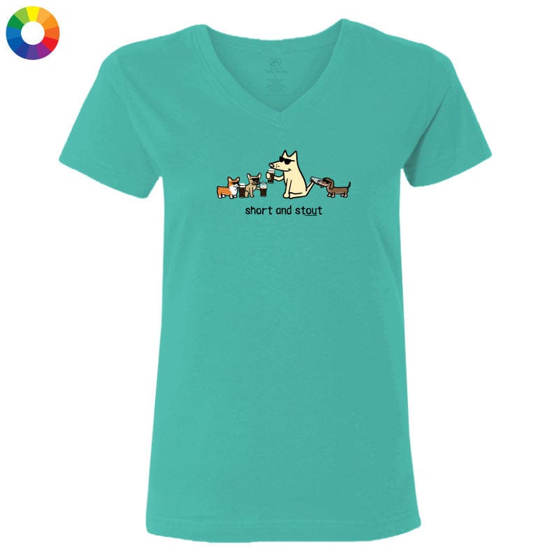 Short and Stout - Ladies T-Shirt V-Neck