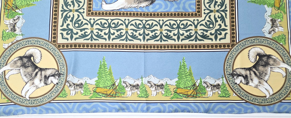 Alaskan Malamute Silk Scarf