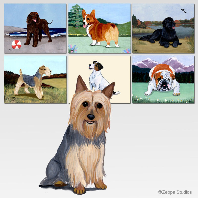 Silky Terrier Scenic Cutting Board