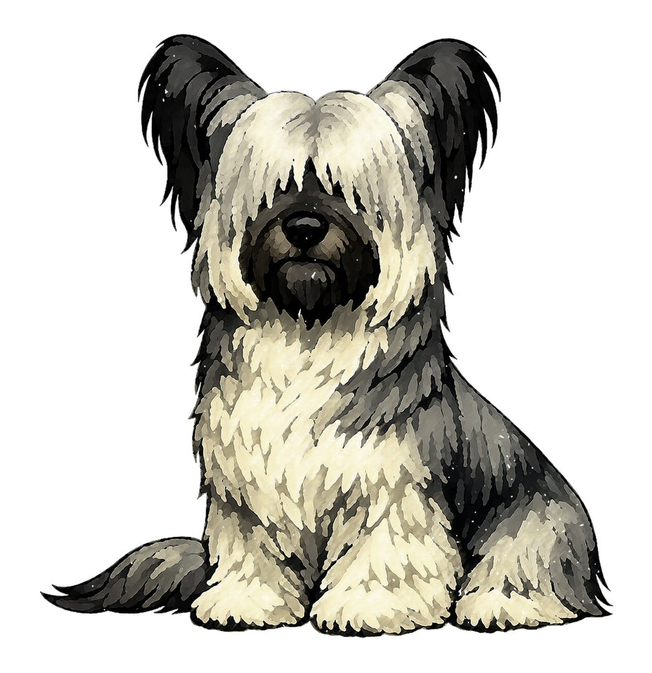 Skye Terrier Watercolor - Ceramic Mug