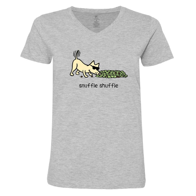 Snuffle Shuffle - Ladies T-Shirt V-Neck