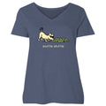 Snuffle Shuffle - Ladies Curvy V-Neck Tee