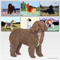 Spanish Water Dog Scenic Cutting Board
