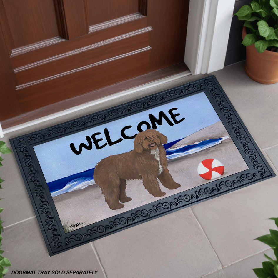 Spanish Water Dog Welcome Mat